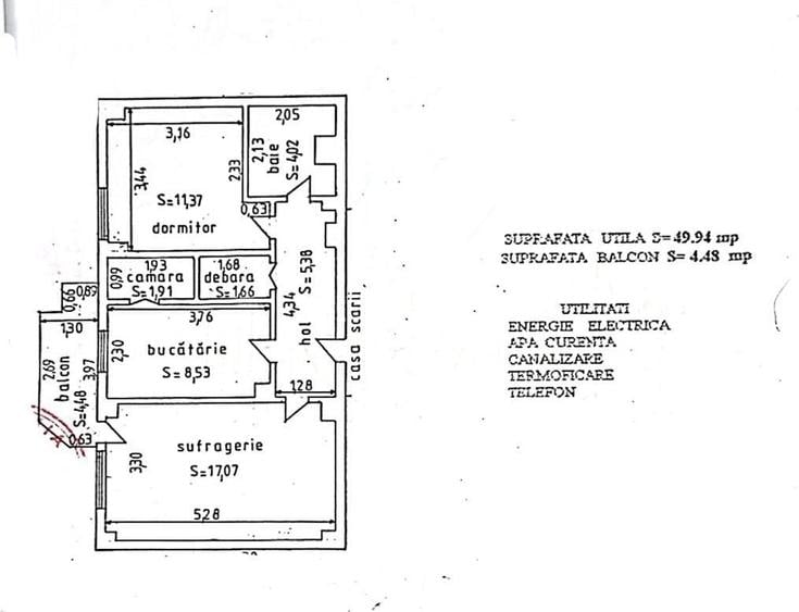 Apartament cu 2 camere decomandat în Tomis II