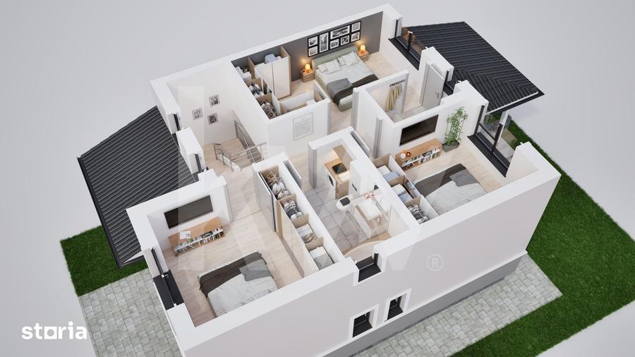 Casa duplex 5 camere in cartier nou ?ura Mica - 4
