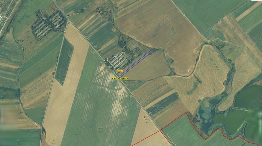 Teren de 7000 mp, în Bradu