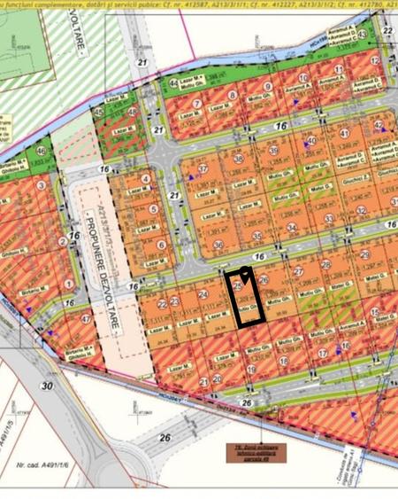 Teren Construcții intravilan de 1209 mp, în Giroc