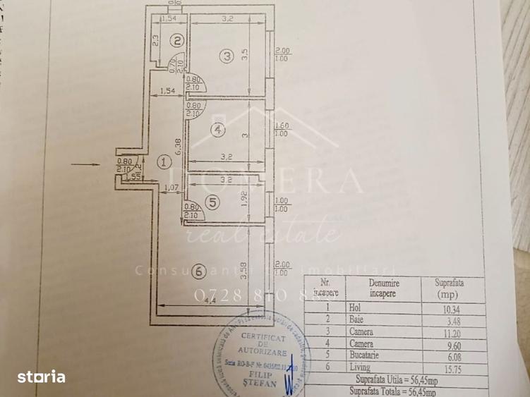 Apartament cu 3 camere decomandat în Vest