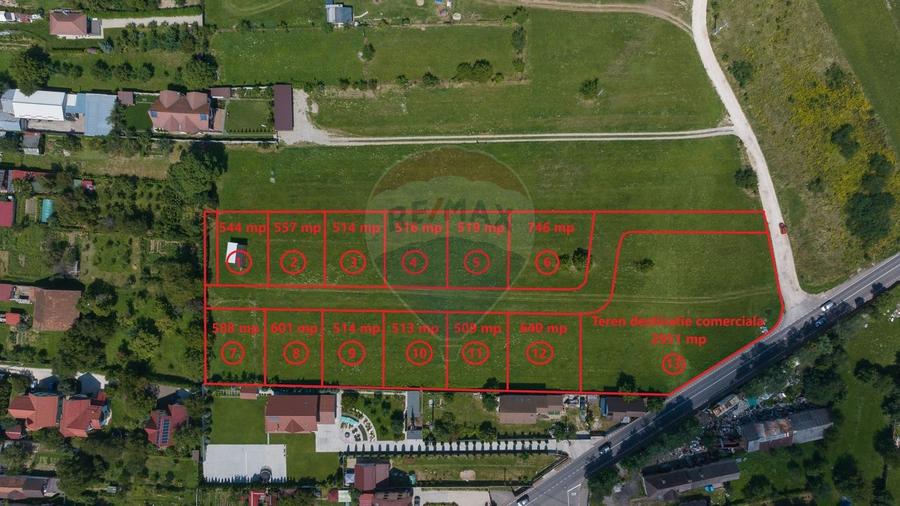 Teren Construcții intravilan de 547 mp, în Baciu