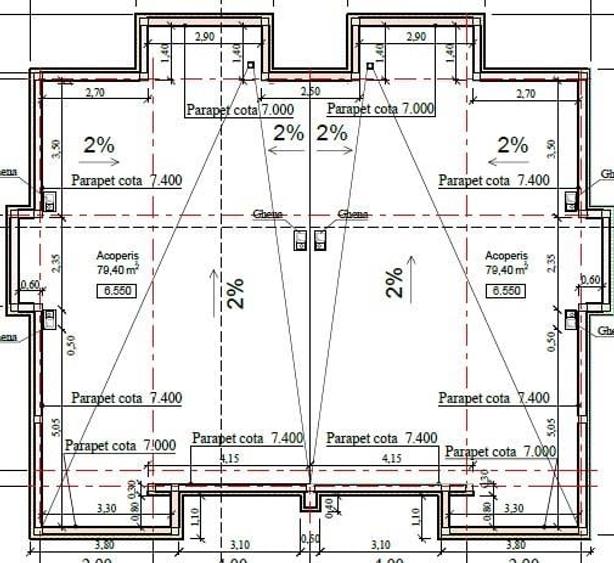 Duplex cu 4 camere cu Canalizare în Hărman