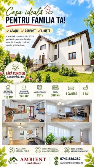 Casă cu 4 camere cu Teren 400 Mp în Central