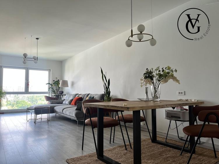 Apartament cu 2 camere semidecomandat, mobilat în Floreasca