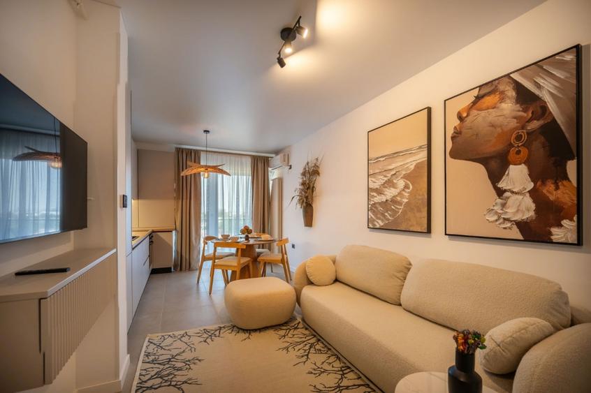 Apartament cu 2 camere semidecomandat, mobilat în Mamaia-Sat