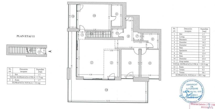 Apartament cu 4 camere decomandat în 13 Septembrie
