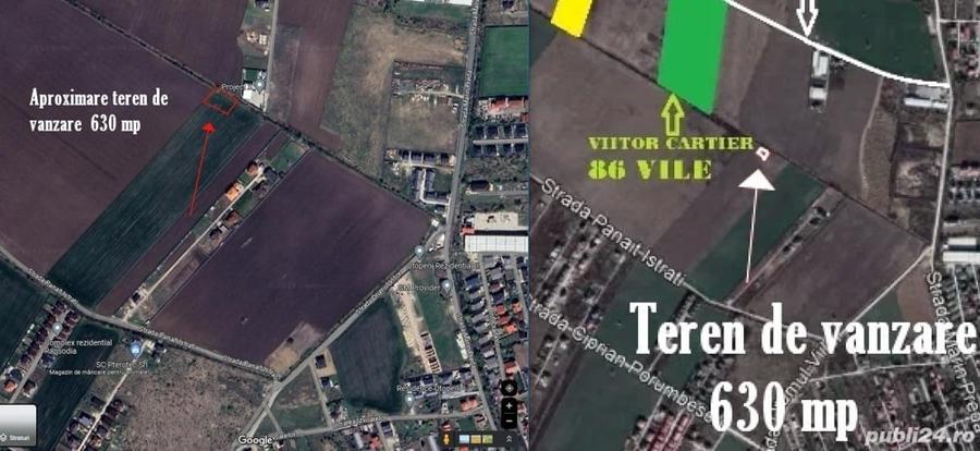 Teren de 630 mp, în Sud