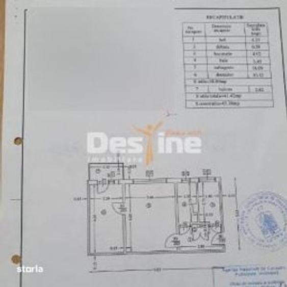 Apartament cu 2 camere semidecomandat în Bănești
