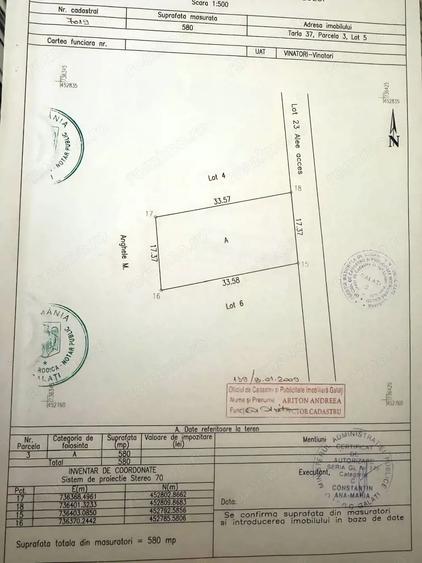 Teren de 580 mp, în Central