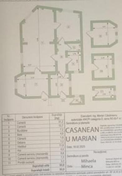 Apartament cu 3 camere circular în Unirii