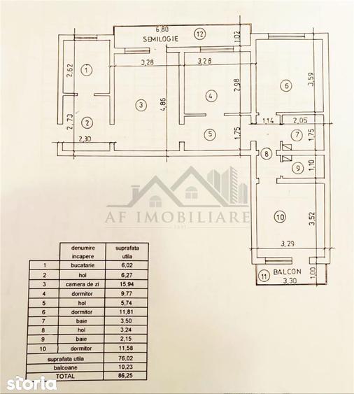 Apartament cu 4 camere în Tătărași