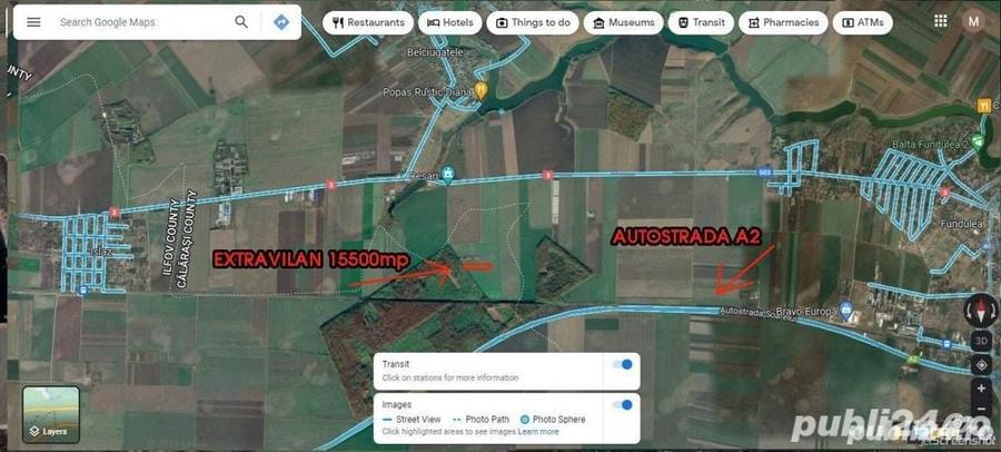 Teren de 15500 mp, în Belciugatele