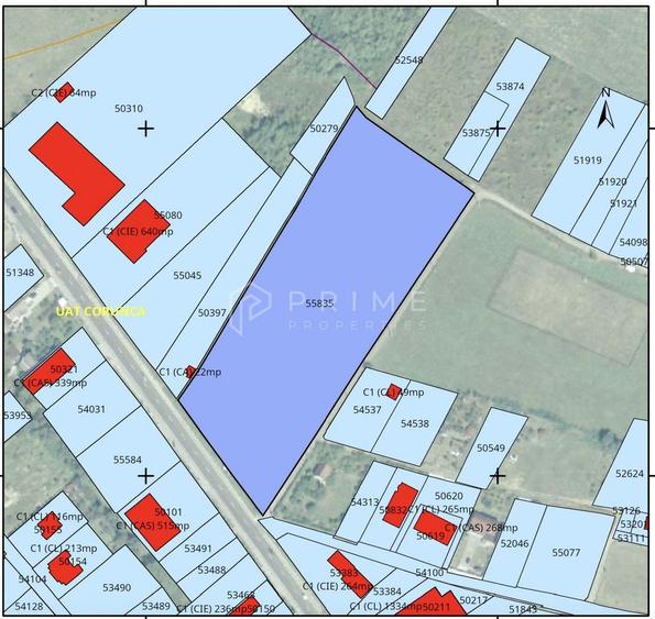 Teren Construcții intravilan de 10000 mp, în Corunca