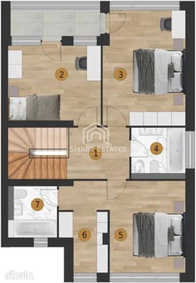 Vila tip Duplex 3 Dormitoare - Drm Potcoave | Comision 0 - 2