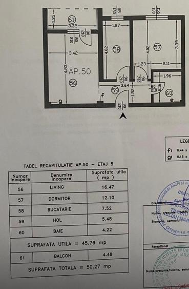 Apartament cu 2 camere decomandat în Militari
