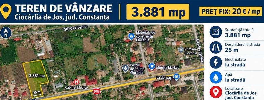 Spațiu comercial, în Ciocârlia