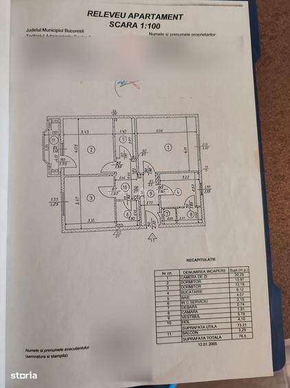 Apartament cu 3 camere decomandat în Sebastian