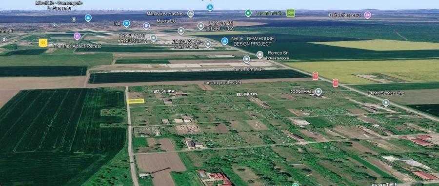 Teren Construcții intravilan de 605 mp, în Brănești