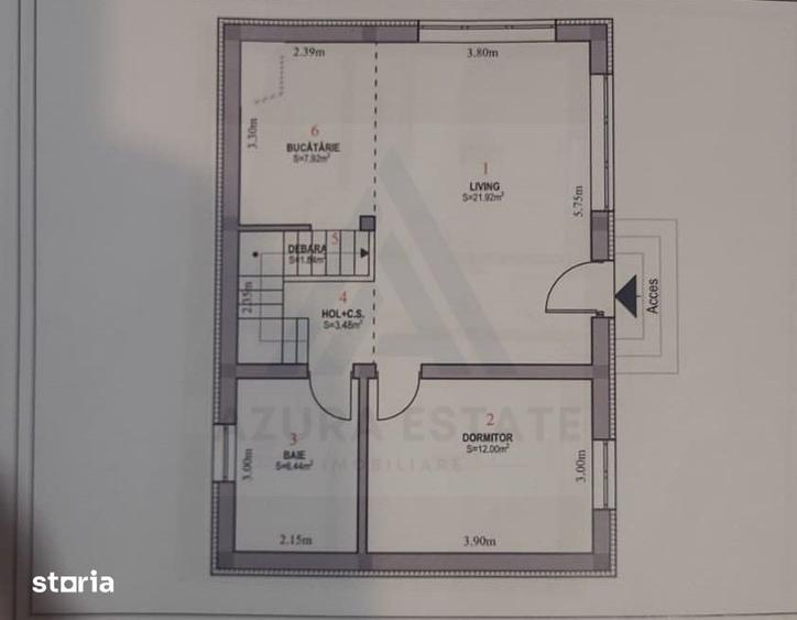 Casă cu 4 camere cu Teren 1050 Mp în Central