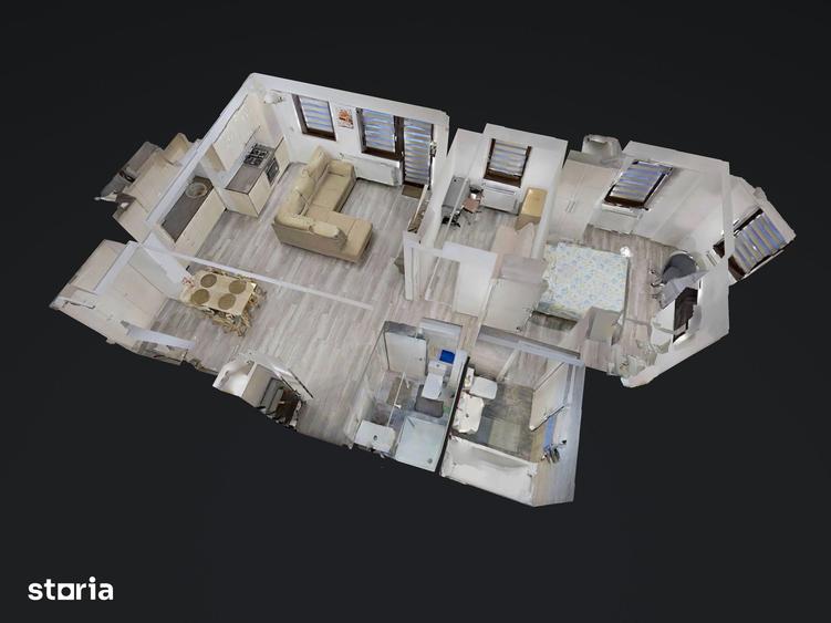 Apartament cu 3 camere în Dămăroaia