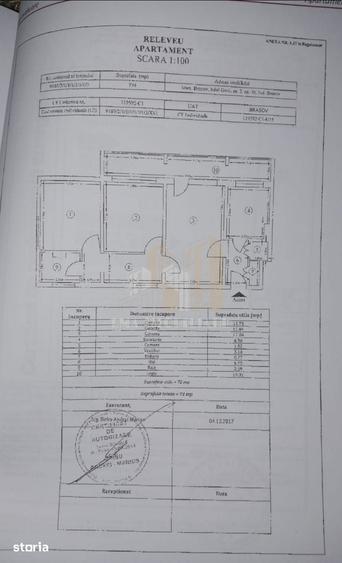 Apartament cu 2 camere decomandat în Central