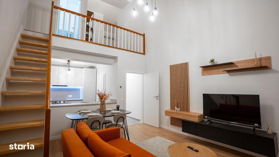 Penthouse superb in ansamblu nou cu vile - 4 camere - mobilat + utilat - 9