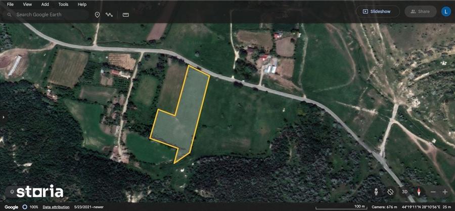 Teren de 10000 mp, în Mircea Vodă