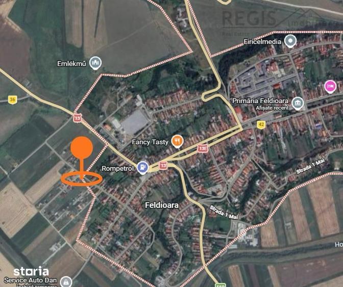 Teren de 580 mp, în Feldioara
