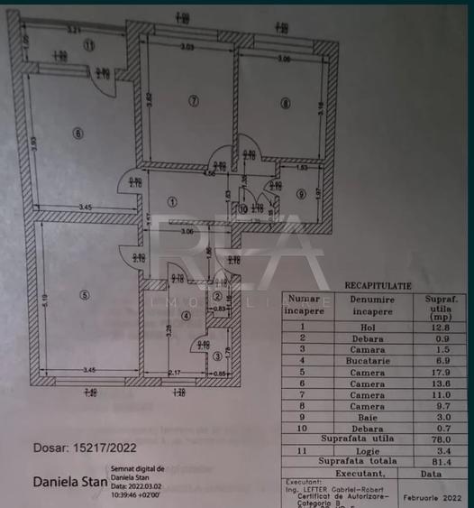 Apartament cu 4 camere decomandat în Berceni