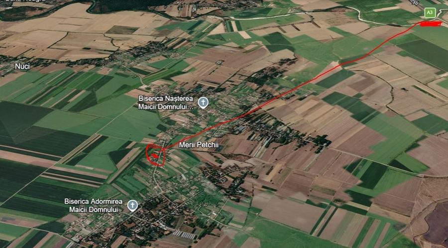 Teren agricol intravilan de 900 mp, în Nuci