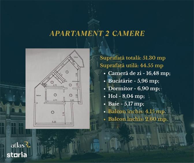 Apartament cu 2 camere decomandat în Alexandru cel Bun