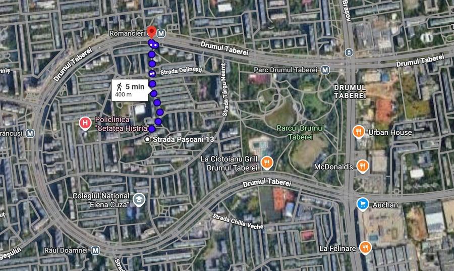 Apartament cu 3 camere semidecomandat în Drumul Taberei