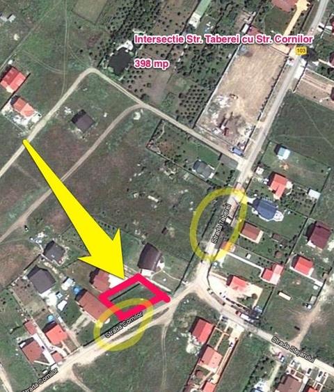 Teren Construcții intravilan de 615 mp, în Cornetu