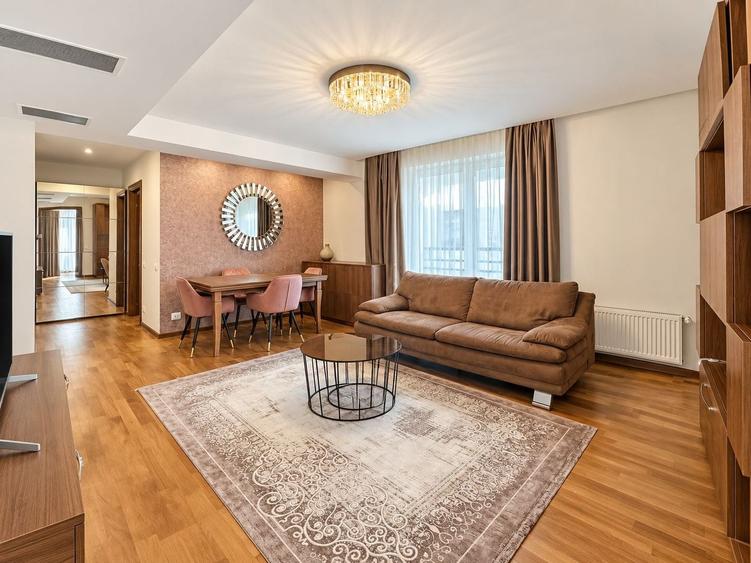 Apartament cu 3 camere decomandat, mobilat în Herăstrău