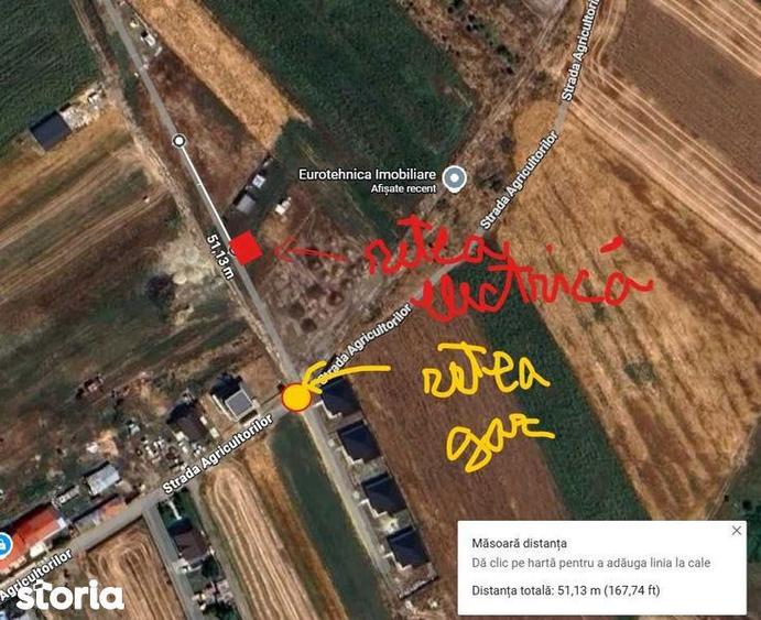 Teren de 1000 mp, în Săbăreni