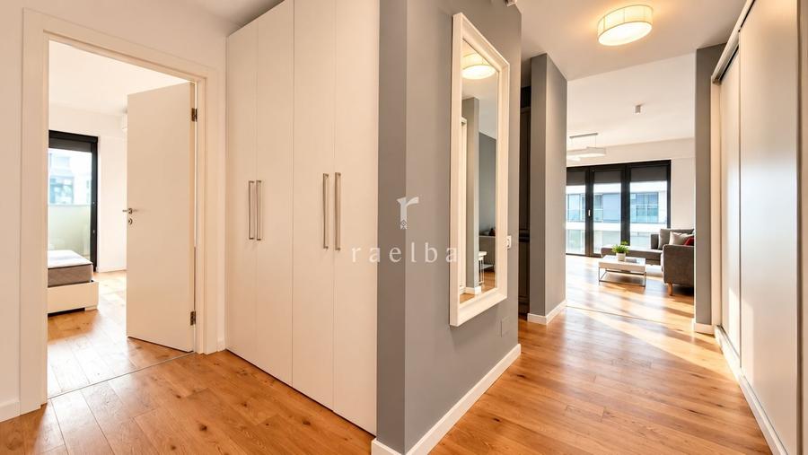 Apartament cu 2 camere semidecomandat, mobilat în Băneasa