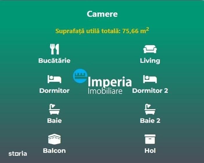Apartament cu 3 camere decomandat în Copou