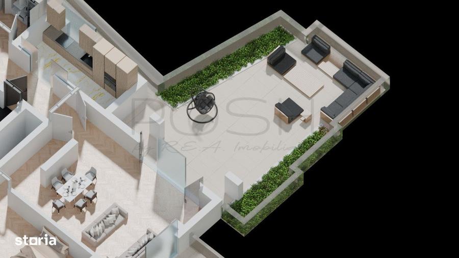 Apartament cu 3 camere în Moșilor