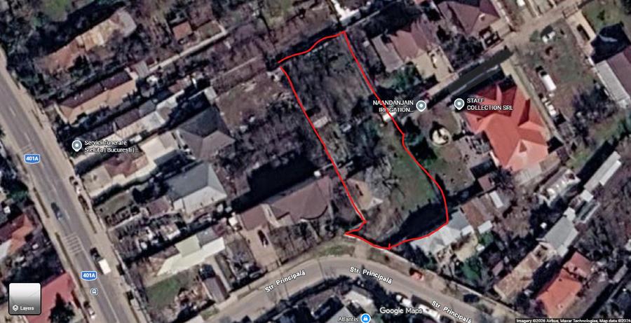 Teren Construcții intravilan de 1600 mp, în Clinceni
