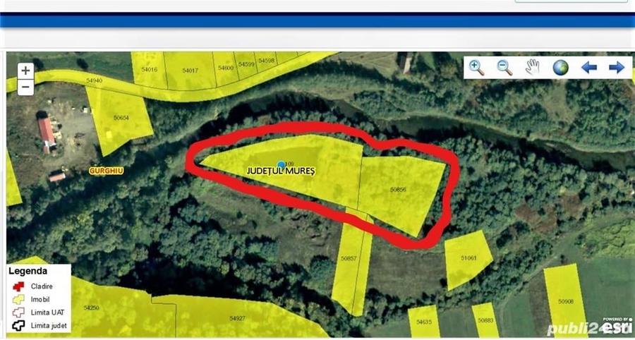 Teren de 12500 mp, în Gurghiu