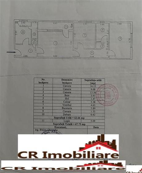 Apartament cu 3 camere decomandat în Titan
