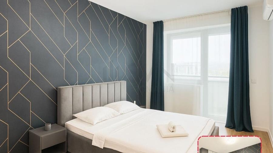 Apartament cu 2 camere decomandat, mobilat în Central