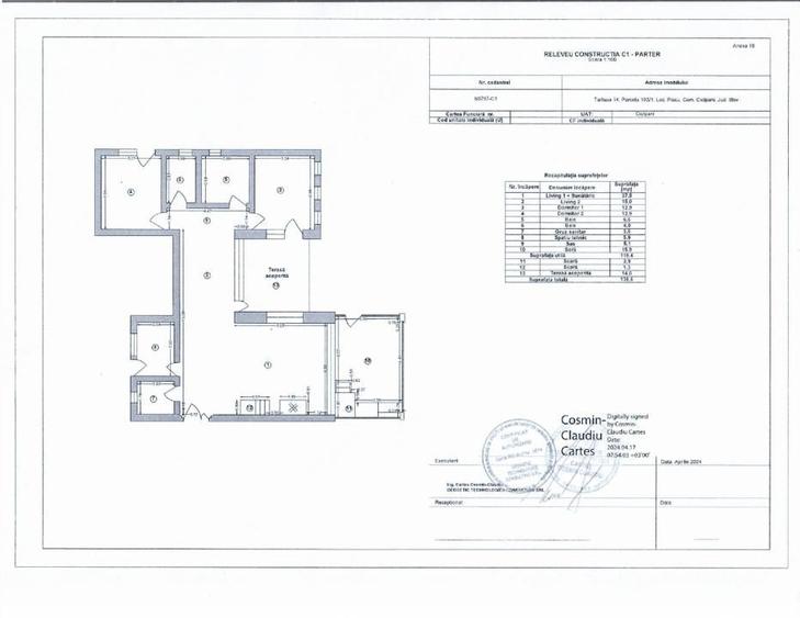 Casă cu 4 camere cu Teren 1534 Mp în Piscu