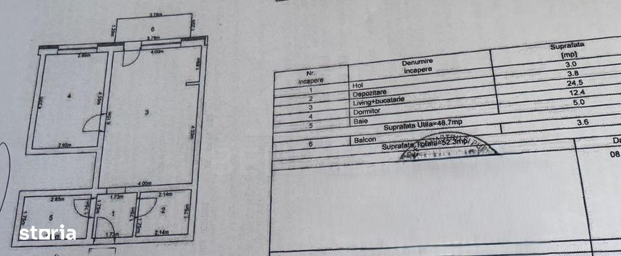 Apartament cu 2 camere decomandat în Sânpetru