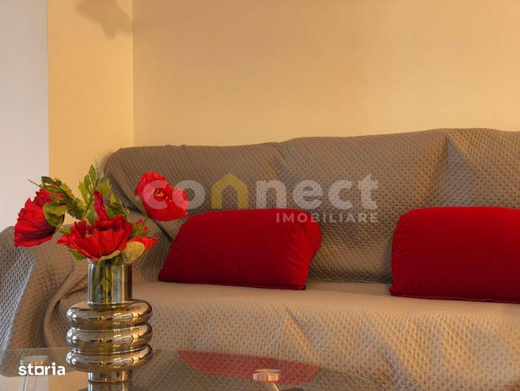 Apartament cu 2 camere semidecomandat, mobilat în Plopilor