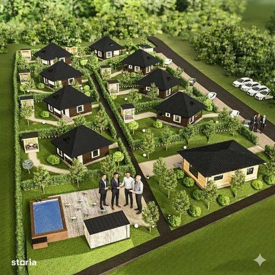 Casă cu 2 camere cu Teren 42 Mp în Agapia