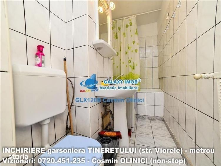 Inchiriere garsoniera zona TINERETULUI (Viorele), decomandat, 5 minute - 7