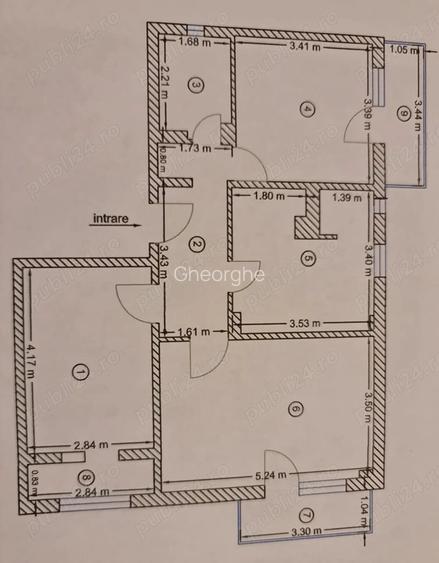 Apartament 3 camere tudor vladimirescu
