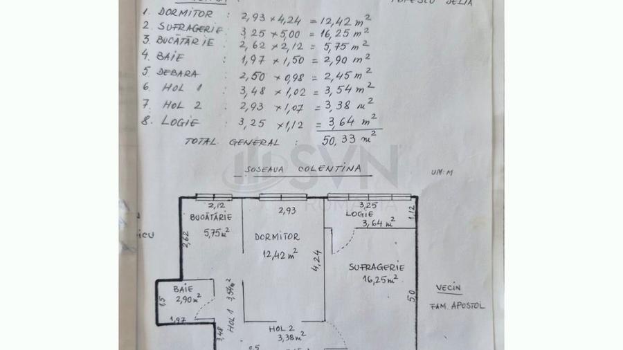 Apartament cu 2 camere decomandat în Colentina
